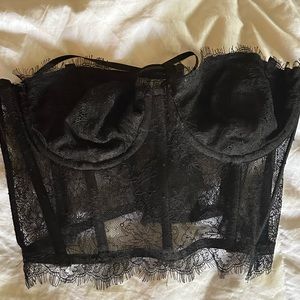 Windsor Black corset top